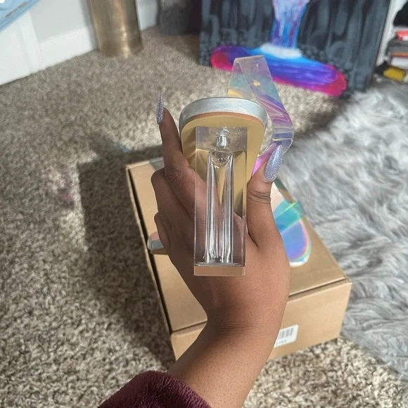 Iridescent Strap Heels - Picture 5 of 8